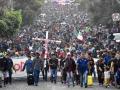 Miles de inmigrantes que buscan alcanzar los EE.UU.  inician su travesía en Tapachula al sur de México