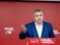 El secretario de Organización del PSOE, Santos Cerdán, durante una rueda de prensa posterior a la reunión de la Comisión Ejecutiva Federal del PSOE, en la sede del PSOE en Ferraz, a 8 de enero de 2024, en Madrid (España). La comisión es el órgano ejecutivo del PSOE. Aprueba los documentos políticos de la organización, realiza el seguimiento de la acción de gobierno y dirige y coordina la actividad cotidiana del partido.
08 ENERO 2024;REUNIÓN;PSOE;PARTIDO;SOCIALISTA;OBRERO;ESPAÑOL;FERRAZ;SEDE;
Carlos Luján / Europa Press
08/1/2024
