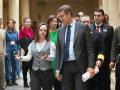 Feijóo junto a la diputada del PP en las Cortes valencianas Mar Galcerán
