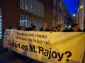 Manifestantes contra Rajoy en Boadilla del Monte