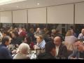 El delegado del Gobierno, Francisco Martín, en la cena del PSOE
