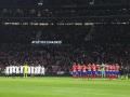 Se vivió un minuto de silencio en homenaje a los tres aficionados fallecidos del Sevilla