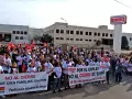 Manifestación del sábado en la fábrica de Bimbo en Vergel (Alicante)