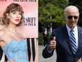 La cantante Taylor Swirt (Gtres) y el presidente Joe Biden (AFP)