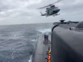 El submarino Galerna se adiestra con Gato09 de la 3ªEscuadrilla de aeronaves en aguas de Cartagena