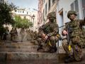 Maniobras del Ejército británico por las calles de Gibraltar en 2021