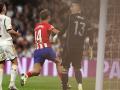 El momento del gol de Marcos Llorente en el minuto 93 en el Bernabéu.