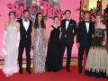 Charlotte Casiraghi, Andrea Casiraghi, Tatiana Santo Domingo, Princess Alexandra of Hanover, Ben Sylvester Strautmann, Pierre Casiraghi and Beatrice Borromeo attending the of Monaco Rose Ball in Monte-Carlo, on March 25, 2023, Monaco.