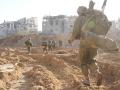 Soldados de las Fuerzas de Defensa de Israel (FDI) en la Franja de Gaza