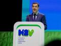 El presidente de la Junta de Andalucía, Juanma Moreno, el I Congreso Nacional de Hidrógeno Verde