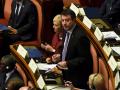 Matteo Salvini en el Parlamento