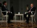 Putin y Carlson durante la entrevista