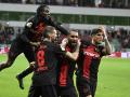 Los jugadores del Bayer Leverkusen celebran la victoria ante el Bayern