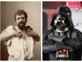 Edipo en un representación de Sófocles y Darth Vader