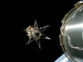 Despliegue del módulo de la misión IM-1 tras llegar al espacio