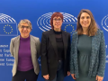 Robles, Micó y Espinosa, la delegación de Compromís en Bruselas en contra de la ampliación del Puerto de Valencia