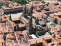 Vista aérea de la Catedral de Santiago de Compostela