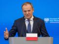 El primer ministro polaco, Donald Tusk, durante una conferencia de prensa