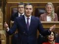 Pedro Sánchez, este miércoles durante la sesión de control al Gobierno en el Congreso