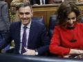 Pedro Sánchez y María Jesús Montero el pasado miércoles en el Congreso