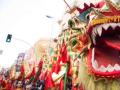 Un dragón en el desfile del Año Nuevo Chino en Madrid