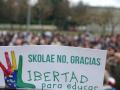 Concentración que tuvo lugar en Pamplona en 2019 contra el programa ahora anulado
