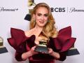 La cantante Adele en los Grammys de 2023