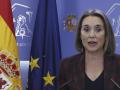 Cuca Gamarra, secretaria general del PP, en el Congreso