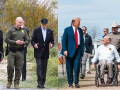 Biden y Trump en la frontera con México