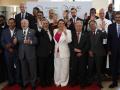 Desde la izquierda en la primera fila: El presidente de Bolivia, Luis Arce; el presidente de Brasil, Luiz Inácio Lula da Silva; la presidenta de Honduras, Xiomara Castro; el secretario general de las Naciones Unidas (ONU), Antonio Guterres; el presidente de Colombia, Gustavo Petro; el presidente de Cuba, Miguel Díaz-Canel, y el presidente de Venezuela, Nicolás Maduro, entre otros representantes de Estados, posan para una fotografía grupal durante la VIII cumbre de la Comunidad de Estados Latinoamericanos y Caribeños (Celac) este viernes, en Kingstown (S. Vicente y Granadinas). EFE/ Bienvenido Velasco