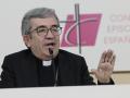 Luis Argüello, actual arzobispo de Valladolid, da una rueda de prensa este martes tras haber sido elegido nuevo presidente de la Conferencia Episcopal Española (CEE)