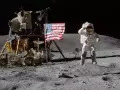 Un astronauta en una de las misiones Apollo