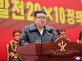 Kim Jong Un durante la inauguración de una fábrica en Corea del Norte