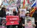 Manifestación en Madrid contra la violencia sexual de Hamás y por la liberación de los rehenes
