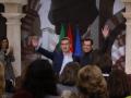 Feijóo y Moreno saludan juntos a los asistentes a la clausura del acto de presentación de la 'Declaración de Córdoba'