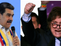 Nicolás Maduro y el presidente argentino Javier Milei