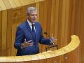 El presidente de la Xunta de Galicia, Alfonso Rueda, en el Parlamento de Galicia