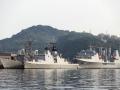Buques de guerra taiwaneses en el Puerto de Keelung