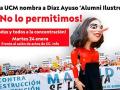 Escrache a Isabel Díaz Ayuso en la Universidad Complutense