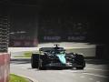 Fernando Alonso rodando durante la segunda sesión libre en Melbourne