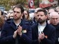 El concejal de Berriozar, Daniel Cuesta, junto con el diputado Sergio Sayas