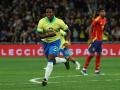 Endrick celebra su gol en el Bernabéu en el partido de España-Brasil
