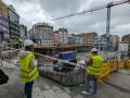 Obras de reforma del mercado de Monte Alto, en La Coruña