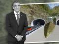 Recreación del desdoblamiento de los túneles de Belate