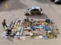Imagen de los objetos incautados en la operación contra una banda de butroneros en Alicante y Valencia