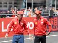 Carlos Sainz y Charles Leclerc antes del Gran Premio de China