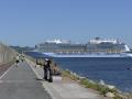 El Anthem of the Seas, en el puerto de La Coruña en 2022
