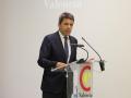 El presidente de la Generalitat Valenciana, Carlos Mazón, este martes, en Valencia