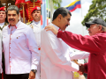 Nicolás Maduro recibe a Miguel Díaz Canel y a Daniel Ortega en Caracas