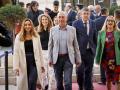 Joan Baldoví y otros dirigentes de Compromís, entrando a las Cortes Valencianas en el Día del Parlamento autonómico